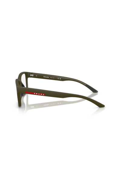Prada Linea Rossa Man Rectangular Eyeglasses- Ps 01rv - Lense Size:54mm - Matte Militry Green