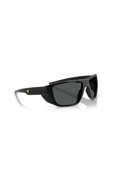 Scuderia Ferrari Ferrari Scuderia Man Rectangle Sunglasses- Fr 6012u - Lense Size:61mm - Black