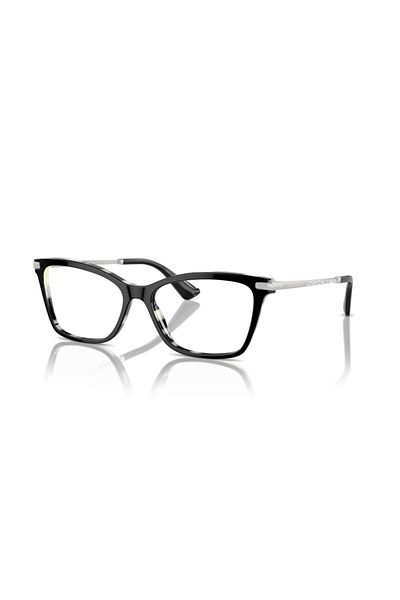 Dolce&Gabbana Dolce & Gabbana Woman Rectangular Eyeglasses- Dg 3393 - Lense Size:54mm - Black On Zebra