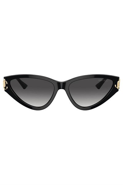 Jimmy Choo Jimmy Choo Women's Cat Eye Plastic Sunglasses Black Model S;JC;5019, 55, 5000, 8G