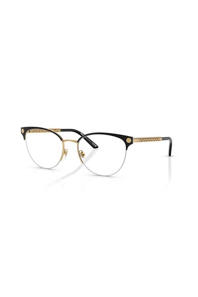 Versace Woman Cat Eye Eyeglasses- Ve 1297 - Lense Size:53mm - Gold/matte Black