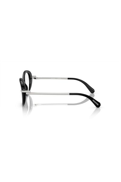 Swarovski Woman Oval Eyeglasses- Sk 2001 - Lense Size:50mm - Black