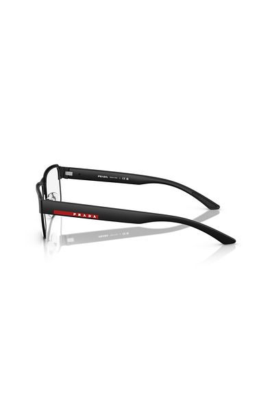 Prada Linea Rossa Man Rectangular Eyeglasses- Ps 51rv - Lense Size:54mm - Matte Black