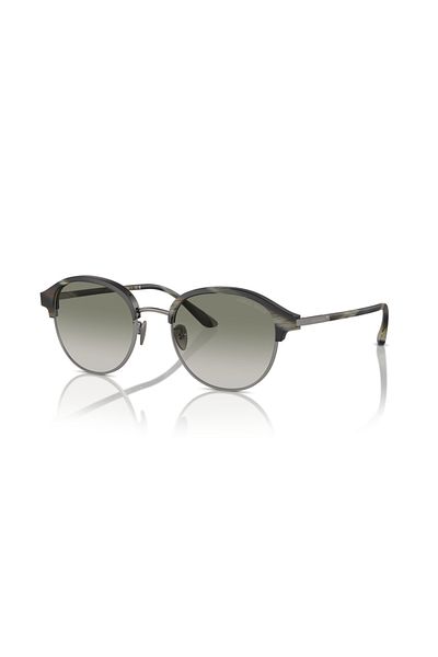 Giorgio Armani Man Phantos Sunglasses- Ar 8215 - Lense Size:52mm - Matte Green Horn