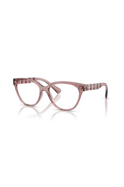 Armani Exchange Woman Phantos Eyeglasses- Ax 3117u - Lense Size:54mm - Shiny Transparent Burgundy