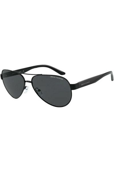 Armani Exchange Man Pilot Sunglasses- Ax 2034s - Lense Size:59mm - Matte Black