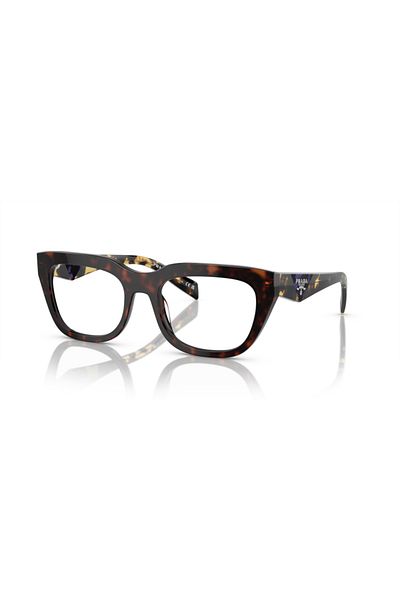 Prada Glasses Frame Model O;pr;a06v, 52, 17n1o1 Havana For Woman