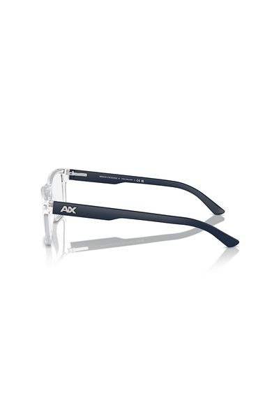 Armani Exchange Man Square Eyeglasses- Ax 3016 - Lense Size:53mm - Shiny Crystal