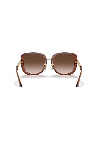Versace Woman Pillow Sunglasses- Ve 4407d - Lense Size:56mm - Transparent Brown