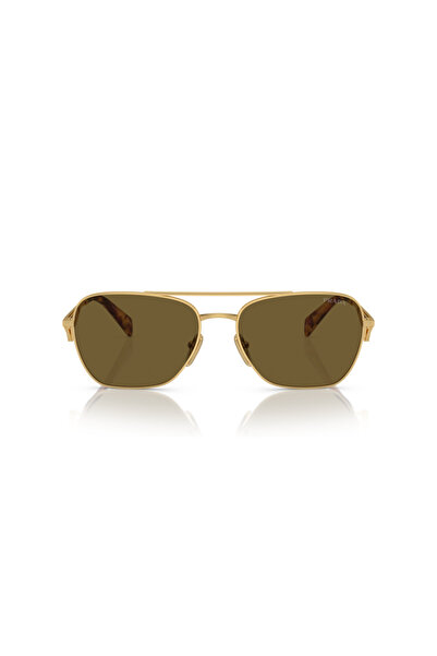 Prada Woman Pillow Sunglasses- Pr A50s - Lense Size:59mm - Gold