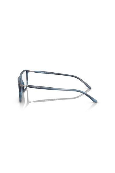Giorgio Armani Man Rectangle Eyeglasses- Ar 7261 - Lense Size:54mm - Matte Stripped Blue