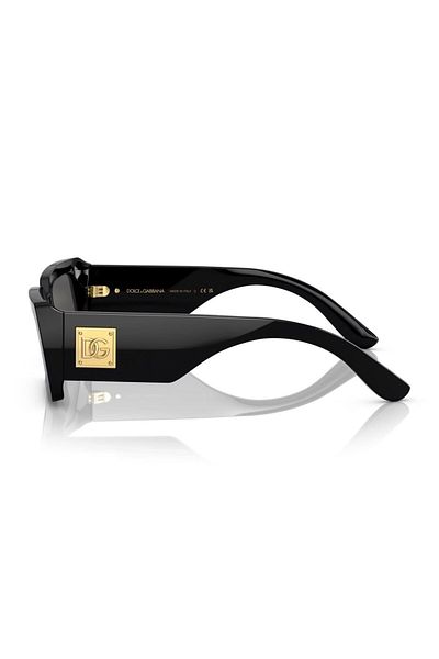 Dolce&Gabbana نظارة شمسية دولتشي آند غابانا مستطيلة للنساء - Dg 4416 - مقاس العدسة: 53 مم - أسود