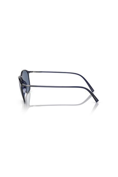 Giorgio Armani Man Square Sunglasses- Ar 8186u - Lense Size:52mm - Transparent Blue