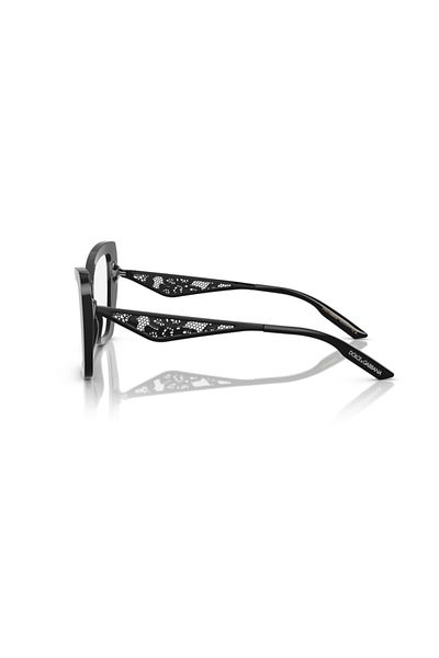 Dolce&Gabbana Dolce & Gabbana Woman Cat Eye Eyeglasses- Dg 3409 - Lense Size:53mm - Black