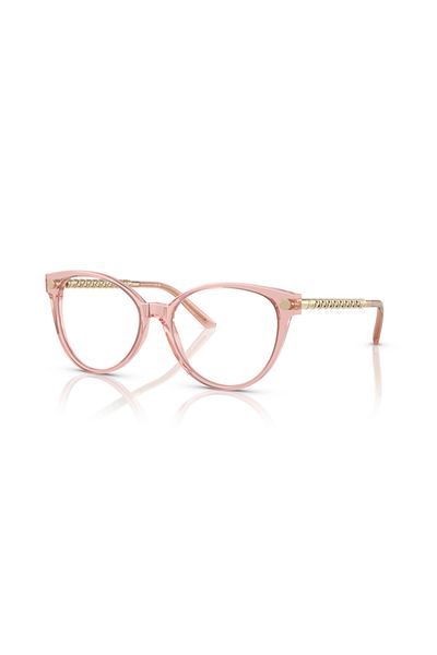 Versace Woman Cat Eye Eyeglasses- Ve 3353 - Lense Size:52mm - Transparent Pink