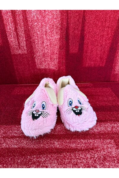 MYSSTORE KIZ ÇOCUK TÜYLÜ SEVİMLİ TAVŞAN PANDUF PEMBE