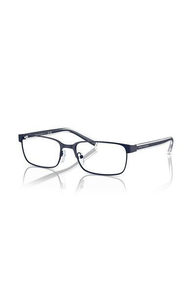 Armani Exchange Man Rectangle Eyeglasses- Ax 1042 - Lense Size:56mm - Matte Blue