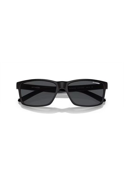 ARNETTE Man Rectangle Sunglasses- An 4185 - Lense Size:59mm - Rubber Black