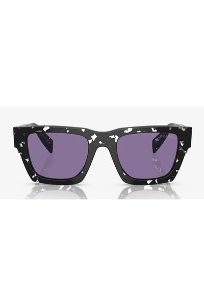 Prada Man Pillow Sunglasses- Pr A06s - Lense Size:50mm - Tortoise Black Crystal