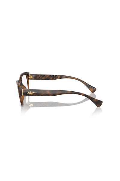 Ralph Lauren Ralph Woman Oval Eyeglasses- Ra 7165u - Lense Size:53mm - Shiny Dark Havana