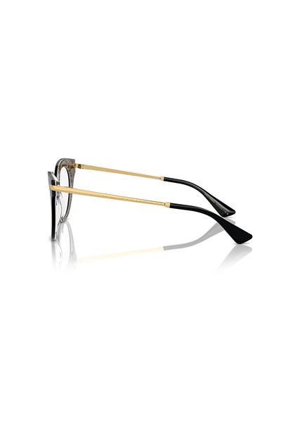 Dolce&Gabbana Dolce & Gabbana Woman Butterfly Eyeglasses- Dg 3392 - Lense Size:52mm - Black On Leo