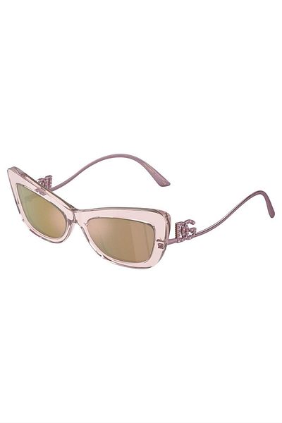 Dolce&Gabbana Dolce & Gabbana Woman Cat Eye Sunglasses- Dg 4467b - Lense Size:55mm - Transparent Rose