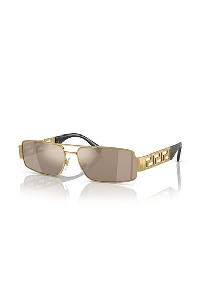Versace Man Rectangle Sunglasses- Ve 2257 - Lense Size:60mm - Gold
