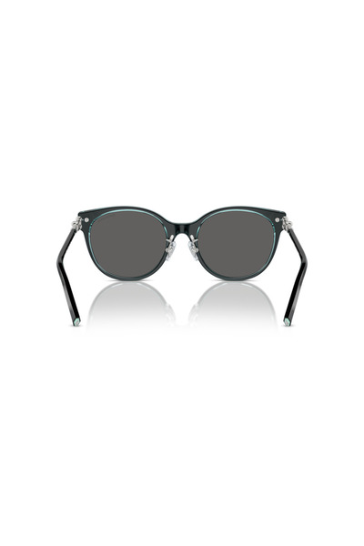 Tiffany Woman Cat Eye Sunglasses- Tf 4223d - Lense Size:54mm - Black On Crystal Blue