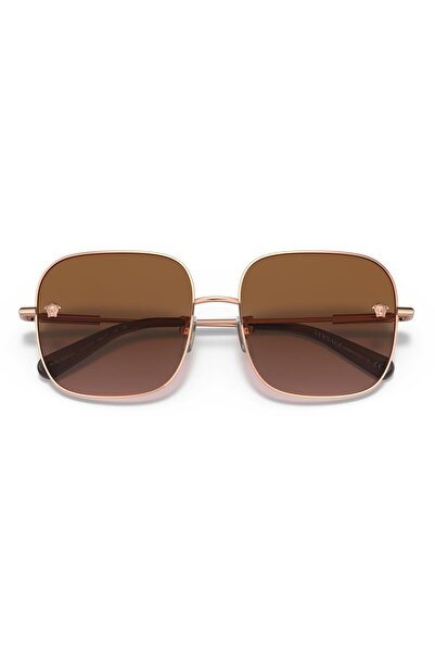 Versace Woman Square Sunglasses- Ve 2246d - Lense Size:59mm - Rose Gold