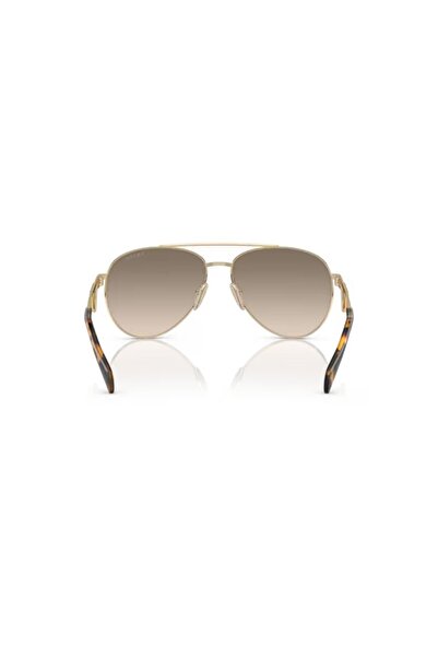 Prada Woman Pilot Sunglasses- Pr 73zs - Lense Size:58mm - Pale Gold