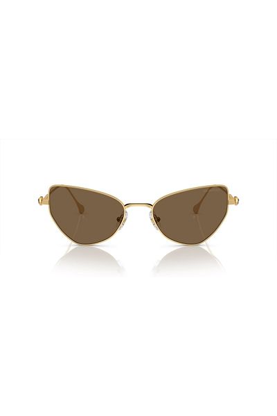Swarovski Woman Irregular Sunglasses- Sk 7011 - Lense Size:56mm - Gold