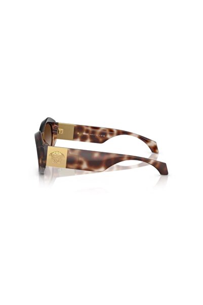 Versace Woman Irregular Sunglasses- Ve 4466u - Lense Size:54mm - Havana