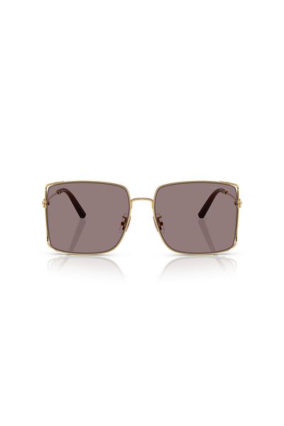 Coach Woman Square Cw429 Sunglasses- Hc 7174d - Lense Size:59mm - Shiny Gold
