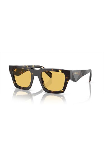 Prada Man Pillow Sunglasses- Pr A06s - Lense Size:50mm - Tortoise Black Malt