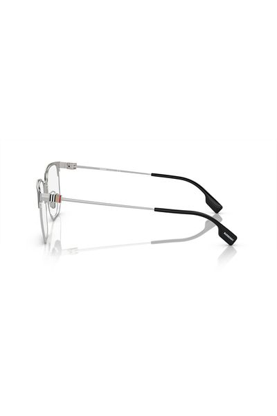 BURBERRY Man Square Eyeglasses- Be 1383d - Lense Size:55mm - Silver/black