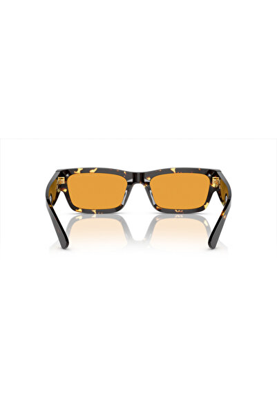 Prada Man Rectangle Sunglasses- Pr A03s - Lense Size:56mm - Havana Black/yellow