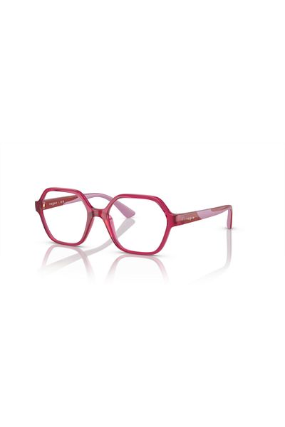 Vogue Junior Vista Unisex Irregular Eyeglasses- Vo 2022 - Lense Size:45mm - Transparent Cherry
