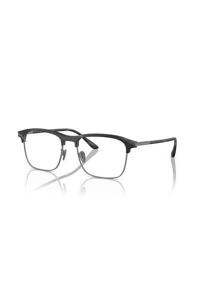 Giorgio Armani Man Rectangle Eyeglasses- Ar 7262 - Lense Size:54mm - Matte Blue Horn