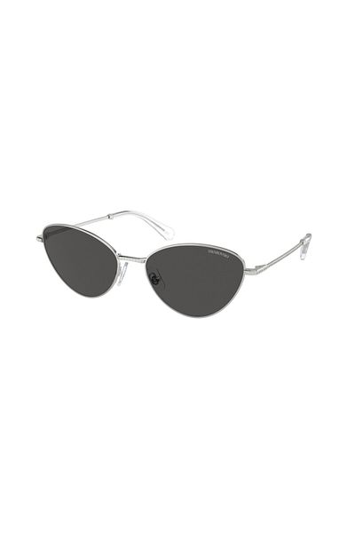 Swarovski Woman Cat Eye Sunglasses- Sk 7014 - Lense Size:58mm - Silver