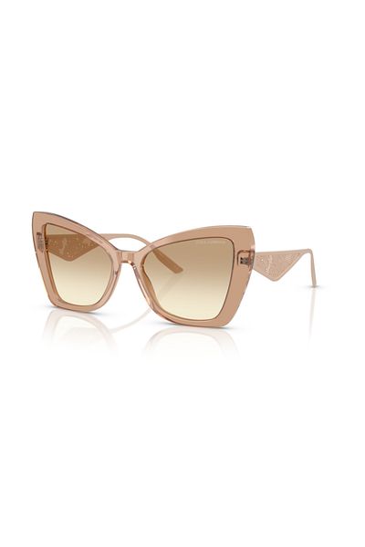 Dolce&Gabbana Dolce & Gabbana Woman Cat Eye Sunglasses- Dg 4489 - Lense Size:55mm - Transparent Camel
