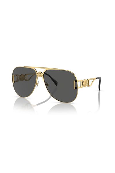 Versace Woman Pilot Sunglasses- Ve 2255 - Lense Size:63mm - Gold