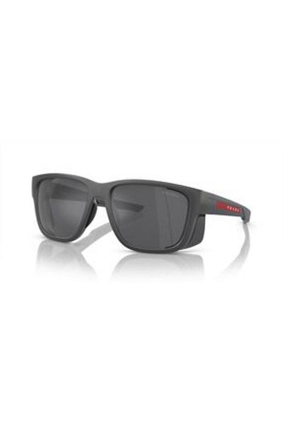 Prada Linea Rossa Man Pillow Sunglasses- Ps 07ws - Lense Size:59mm - Grey Rubber