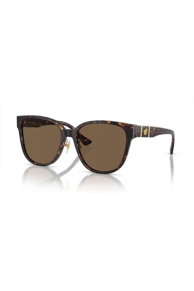 Versace Woman Square Sunglasses- Ve 4460d - Lense Size:57mm - Havana