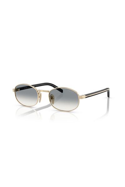 Prada نظارة شمسية موديل Pr B53s Zvn2c49 رمادية للنساء