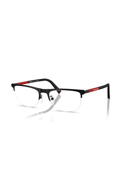 Prada Linea Rossa Man Square Eyeglasses- Ps 50rv - Lense Size:53mm - Matte Black