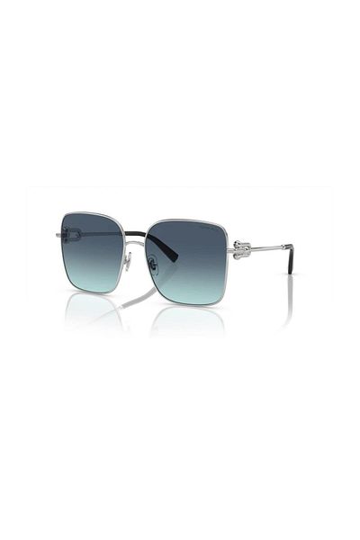 Tiffany Woman Square Sunglasses- Tf 3094 - Lense Size:58mm - Silver