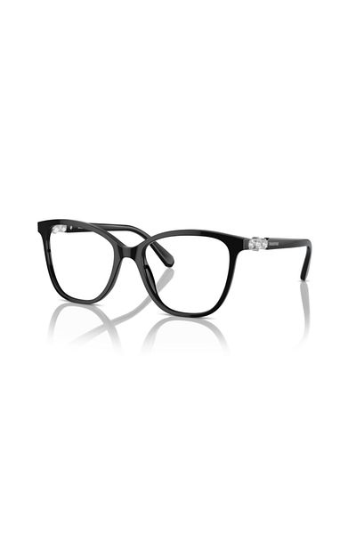 Swarovski Woman Square Eyeglasses- Sk 2020 - Lense Size:52mm - Black