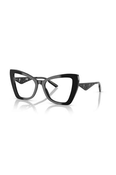Dolce&Gabbana Dolce & Gabbana Woman Cat Eye Eyeglasses- Dg 3409 - Lense Size:53mm - Black