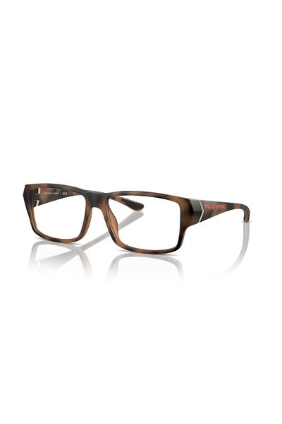 Polo Ralph Lauren Man Rectangular Eyeglasses- Ph 2275u - Lense Size:55mm - Matte Dark Havana