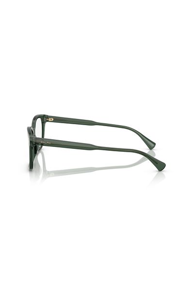 Ralph Woman Rectangle Eyeglasses- Ra 7174u - Lense Size:53mm - Shiny Transparent Green